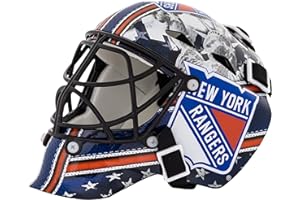 Franklin Sports NHL Team Logo Mini Hockey Goalie Mask with Case - Collectible Goalie Mask with Official NHL Logos and Colors