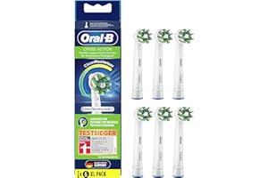 Oral-B CrossAction - Juego de 6 cabezales de cepillo de dientes eléctrico para cepillo de dientes Oral-B