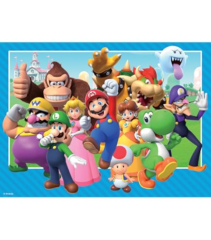 Ravensburger Pack De 4 Puzzles Mario – 100 Pièces Chacun – Dès 5 Ans – Personnages Nintendo