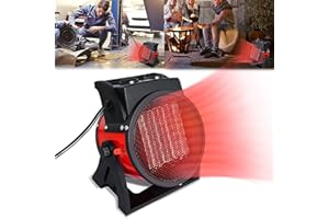 LZQ - Riscaldatore elettrico, termoventilatore in ceramica, a risparmio energetico, con protezione contro il surriscaldamento e riscaldamento rapido,officina, garage e appartamenti, 3000 W