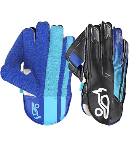 Gunn & Moore GM Cricket Wicket Keeping Keeper Gloves | Originali | Dorso Della Mano In Pelle Anilina | Fodera In Pelle Piena E Palmo In Pelle Di Pecora | Grande Adulto - 3