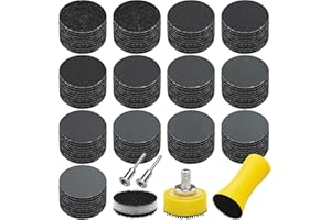 SIQUK 130 Stück Schleifscheiben Klett 25mm Nasse Trockene Schleifpapier Schleifpads Körnung 60-5000 Schleifblätter Sandpapier Rund für Auto Polieren Holz Metall