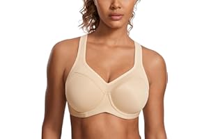 SYROKAN Femme Soutien-Gorge de Sport à Armature Grand Maintien Dos Nageur