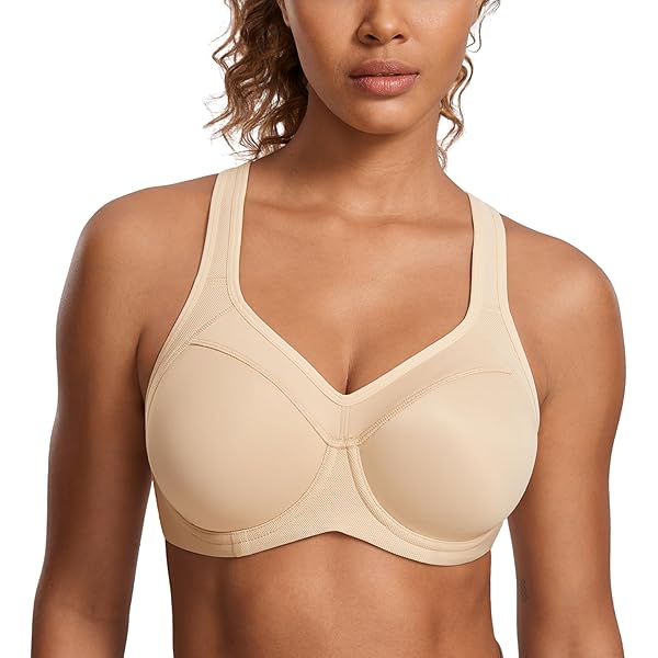 Yvette Sport-BH Starker halt, gekreuzt Rücken, mit Cups, H0100003