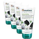 Himalaya Since 1930 Detoks Etkili Arındırıcı Y&uuml;z Yıkama Jeli, Aktif K&ouml;m&uuml;r, Yeşil &Ccedil;ay, Parabensiz, T&uuml;m Ciltler, 150 ml (4 pake