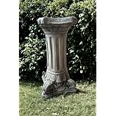 Dekoratif 53cm Vernikli Gri Eskitme Roma S&uuml;tun Ev Balkon Bah&ccedil;e Dekorasyon Bohem Heykel Biblo