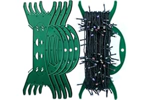 nuyikaso Lot de 4 Enrouleur de Câble Fil Stores Electrique Vide Support Organisateur Cordes Rubans Guirlandes Lumineuses Vert