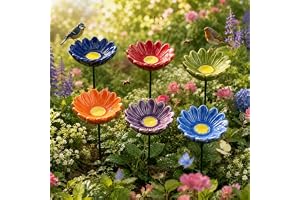 Bi Vattningsstation 6 Keramiska BlomsterträdFågelbad