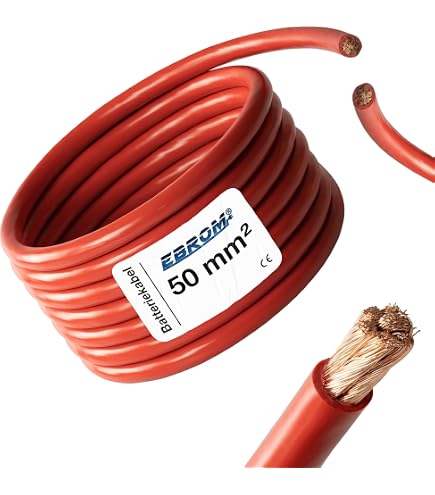 Lot De 10 Cosses à Câble Cembre M5 35mm² - Cuivre Étamé - Pour Connexions Électriques Sécurisées - DIY Auto Ou Maison