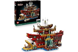 LEGO ONE PIECE The Baratie Floating Restaurant Building Set for Adults - Display Model with Detailed Interior plus 10 Minifigures incl. Luffy, Nami & Sanji - Anime Gift for Fans - 75640