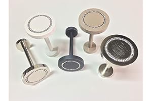 GLOBALCORPORATION Fermatenda reggitenda swarovski fermatenda da muro gancio tenda ganci parete gancio per tende fermatende a muro raccogli tenda reggi tenda ambrasse per tende embrasse R30 (BIANCO, 12)