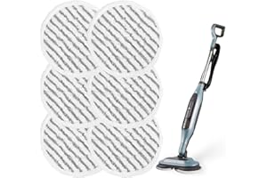 YTUGIL 6-Pack Steam Mop Pads Compatible with Shark S6002UK, S7201UK – Reusable Microfiber Replacement Pads for Shark Steam Mop & Shark Steam and Scrub Mop – All-in-One Cleaning Pads for Sealed Hard Floors