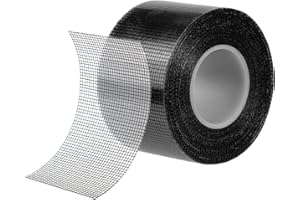 Fantasyon Nastro Adesivo di Riparazione per Zanzariere 50 mm x 10 m, Fibra di Vetro Nastro Ripara Zanzariere forte autoadesivo in fibra di vetro, per finestre e zanzariera