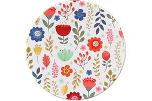 Hosimoln Tapis Souris Rond avec Impression HD, Tapis de Souris en Caoutchouc Antidérapant avec Bord Cousu, Personnalisé pour Ordinateur Portable-22cm katonghua006