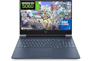 HP Victus 15-fa2056ns - Ordenador portátil Gaming 15" FHD (Intel Core 7-240H, 24GB RAM, 1TB SSD, NVIDIA RTX 5060, FreeDos) - Azul - Teclado QWERTY Español