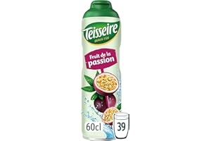 Teisseire Sirop de Fruits de la Passion pour Boisson Rafraîchissante, Cocktails, Bidon Recyclable 60cl