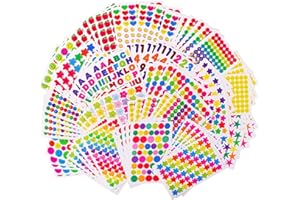 TOMKITY 6000+ Gommettes Enfants Autocollants Joilis Stickers Colorés pour Cadeau Anniversaire Scrapbooking DIY