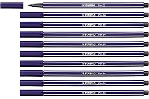 Pennarello Premium - STABILO Pen 68 - Confezione da 10 - Blu Di Prussia