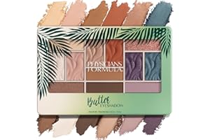 Physicians Formula - Butter Eyeshadow Palette - Sombras Suaves y Ultracremosas en 12 Tonos Diferentes - Aplicación en Seco o Húmedo - con Tucuma, Cupuaçu y Ácidos Grasos Esenciales - Días Tropicales
