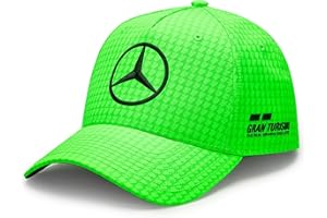 MERCEDES-BENZ MERCEDES AMG PETRONAS Formula One Team - 2023 Lewis Hamilton czapka - neonowa zieleń - unisex - rozmiar: rozmiar uniwersalny, neonowy zielony