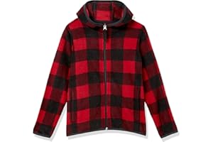 Amazon Essentials Giacca con Cappuccio e Cerniera Integrale in Pile Bambini e Ragazzi