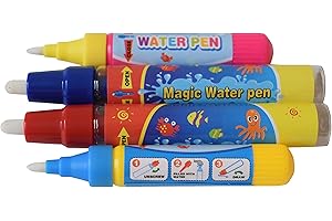 Rangebow 4 x Aqua Water Doodle Replacement Pens 2 x Large 2 Small for All Aqua Drawing Mats Drawing Painting Boards Water Drawing Doodle Magic Four Pens for 3 Years Plus