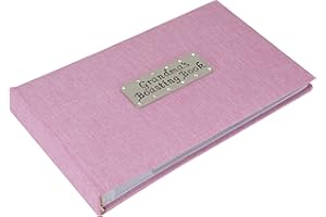 Metal Planet Ltd Grandma's Boasting Book (Photo Album) holding 40 6x4 inch photos - Pink
