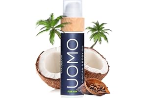 COCOSOLIS UOMO Acelerador de bronceado para hombres - Aceite de bronceado orgánico con vitamina E y aroma de BLACK COCONUT para un bronceado intensivo rápido de chocolate