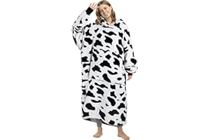 Kato Tirrinia Oversized Hoodie Blanket, Warm Gifts for Women, Cosy Sherpa Sweatshirt, Soft Wearable Fleece Blanket, Giant Hoody Sweater with Front Pocket Adults Men Friends