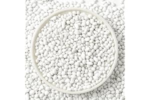T4U Grava Blanca Pulida de 450g, Piedras Irregulares para DIY, Rocas Pulidas para Plantas en Maceta, Bonsáis, Relleno de Jarrones, Decoraciones de Acuario, Grava para Acuarios
