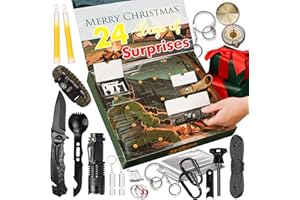 ‎VEITORLD Survival Kit Adventskalender 2025 für Männer-24 Tage Weihnachts Countdown Outdoor Werkzeug–Survival Ausrüstung für Camping, Angeln-Coole Weihnachtsgeschenke Gadgets für Herren Erwachsene Teenager