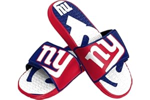 FOCO New York Giants NFL Herren-Gel-Slides – Colorblock-Logo, Größe XL (48-42)