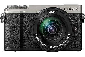 Panasonic Lumix GX9M | Appareil Photo Hybride Compact + Objectif Lumix 12-60mm (Capteur 4/3 20MP, Double stab., Viseur Inclinable, Écran inclin. tact., AF DFD, Vidéo 4K) Silver – Version Française