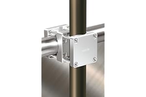 4smile Sonnenschirmhalter Balkongeländer – Aluminium Sonnenschirm Balkon Halterung - Schirmhalterung SunnySquare, stabiles Universaltalent, hält jeden Balkonschirm