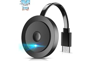 Wireless HDMI Dongle TV 4K, AT-Mizhi Drahtloser Smart Media Player Streaming, Bildschirm Casting für Miracast/iOS/Mac OS/Airplay/Android/Windows/DLNA, zu HDTV, Monitor, Projektor