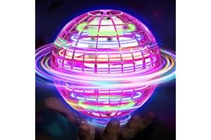 PEKOIU Fliegender Ball, Hover Flying Ball Fliegensphere Magic Schwebender Afara Fly Orb Flugball, Hoverball Spinner Mini Drohne Dekompressionsflugzeug für Kinder, Geschenke Für Jungen Mädchen Indoor Outdoor