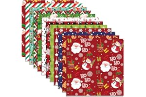 MORAINJAY 24 Feuilles Papier Scrapbooking Noel, Création Cartes, Invitations, Origami, Journaling, Fond Papier Décoratif 30x30cm