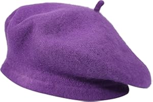 ZLYC Femmes Classique Francais Laine Chapeau de Béret