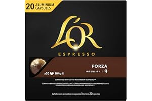 L'Or Espresso Café - 200 Capsules Forza Intensité 9 - compatibles Nespresso®* (lot de 10 x 20)
