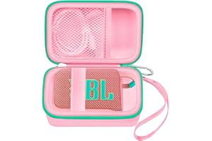 Tragetasche Kompatibel mit JBL Go 4 - tragbarer Bluetooth-Lautsprecher Box Pro Sound, Auch für Go 3/Go3 Eco/Go2 Wasserdichter Mini Wireless Lautsprecher - Nur der Fall (Rosa)