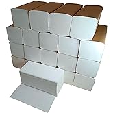chiner | Zig Zag Hand Drying Paper Towels | 3000 Count, White, Embossed | Efficient Absorbency, Heavy Duty, Easy Dispensing |