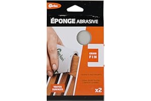 Set di 2 spugne abrasive per levigare, grana fine Gerlon – Made in France