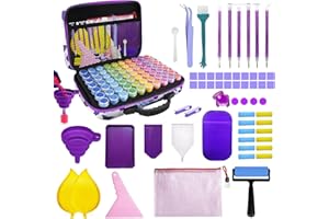 LOVICVKEM Diamond Painting Accessori per la conservazione, scatole per accessori per pittura diamante 5D 70 scomparti per la conservazione di perline con accessori artistici diamantati