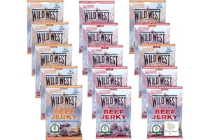 ‎KINGS Kings Halal - Wild West Beef Jerky Original + Honey BBQ Mix Pack, Trockenfleisch, Dörrfleisch 15er 525g - HALAL (15er Mix Pack)