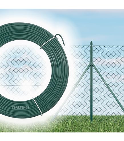Produktbild von 5er-Set L-Profil Zaunstreben 200 Cm – Grün Pulverbeschichtet, 25x25x3 Mm, Für Maschendrahtzäune, Von Italfence