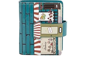 SHAG WEAR Shagwear Portafoglio Donna Portamonete in Pelle e Morbida PU - 6 Scomparti per Carte, 1 Finestra di Identificazione con Tasca Portamonete Piccolo e Corto in Bellissimi Colori Temi Fantasy