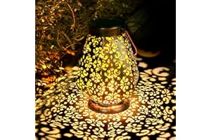 Latarnia solarna LED do użytku na zewnątrz, wodoszczelna IP65, dekoracyjna, orientalna lampa solarna do użytku na zewnątrz, do ogrodu, lampa solarna JOYCREATOR do użytku na zewnątrz, wisząca, prezent