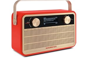 Nordmende Transita 121 - Radio por Internet portátil por Infrarrojos (Dab+, FM, Bluetooth, WiFi, batería de 24 Horas, Despertador, Temporizador de sueño, conexión para Auriculares, Altavoz Mono de 5