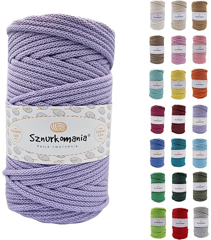 Corde Macramé Coton 5mm X 100m - Naturel Beige - Pour Suspensions Plantes, Bracelets, Déco DIY - 100% Coton