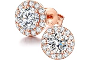 Miaofu Pendientes Plata 925 Mujer con Circonita Cúbica AAA